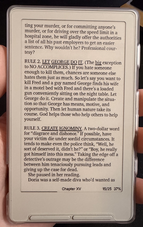 ChareInk, “Tiny” font size