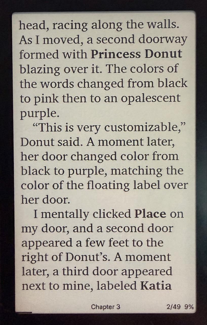 ChareInk, “Large” font size