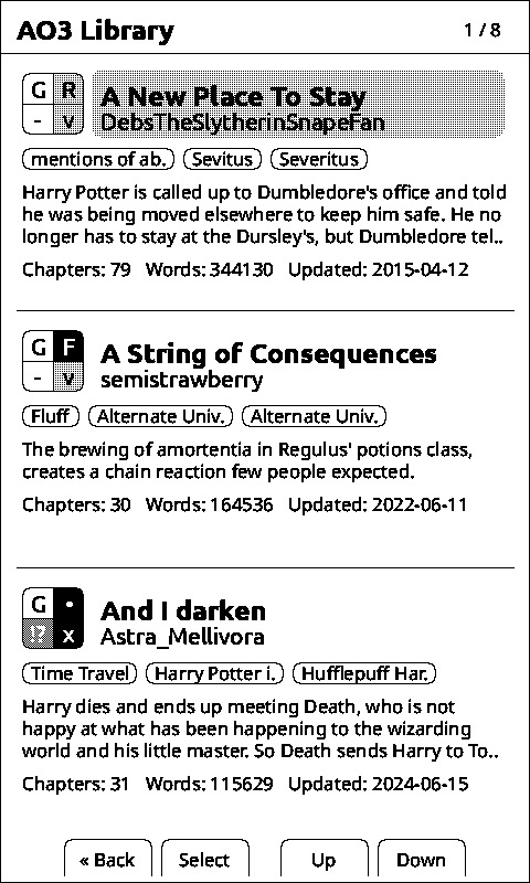 AO3 Library