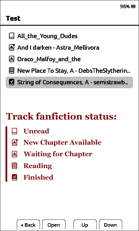 Fic Status Tracking in Browser