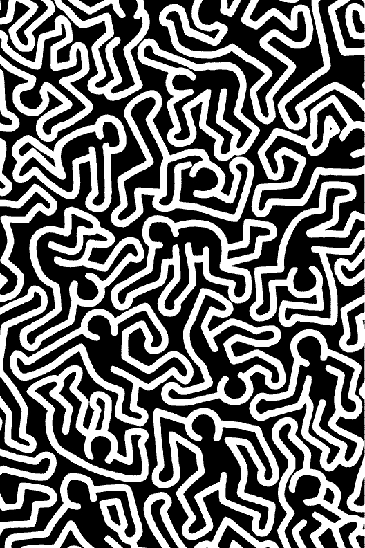 Keith Haring People Dark