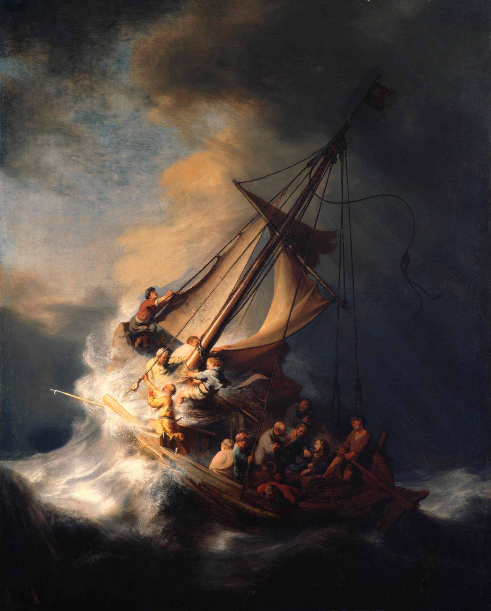 Storm on the sea of Galilee