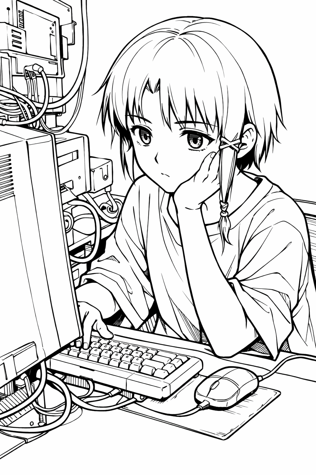Lain using Navi