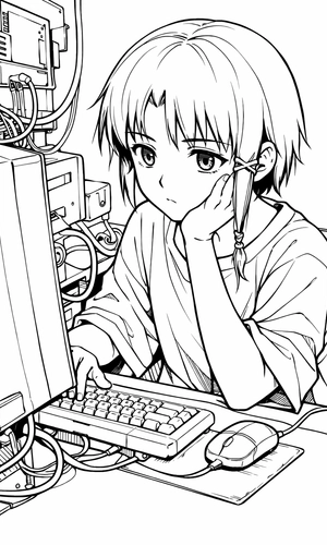 Lain using Navi