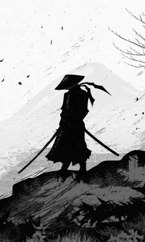 Samurai silhouette