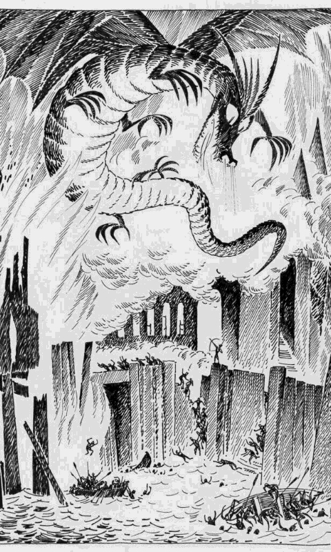 Tove Jansson -Tolkien - Hobbit - Dragon
