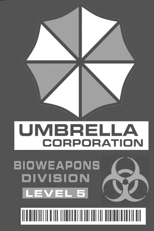 Umbrella Corporation Badge Black