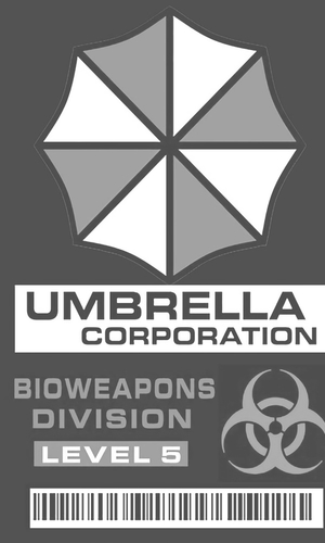 Umbrella Corporation Badge Black