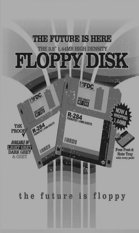 Vintage Tech Floppy Disk light