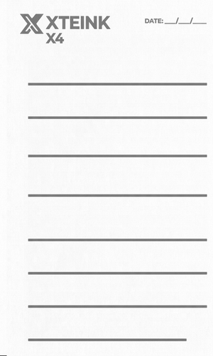 X4 notebook page