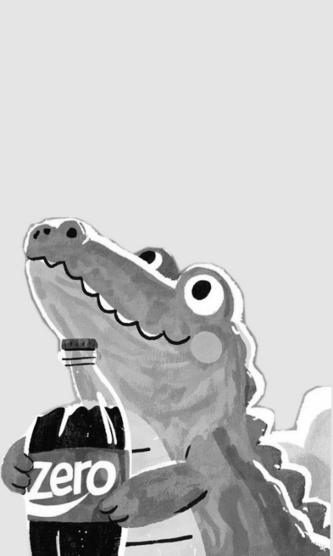 Croc with a coke