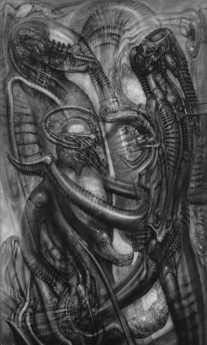 HR Giger Biomechanische Landschaft