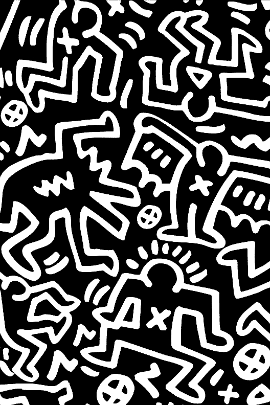 Keith Haring Playing Card Back