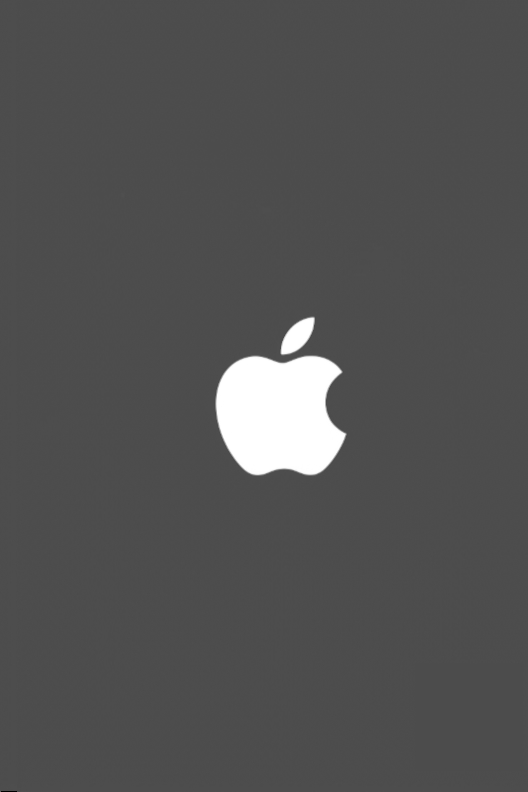 Apple Logo in black background