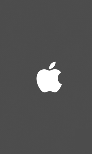 Apple Logo in black background