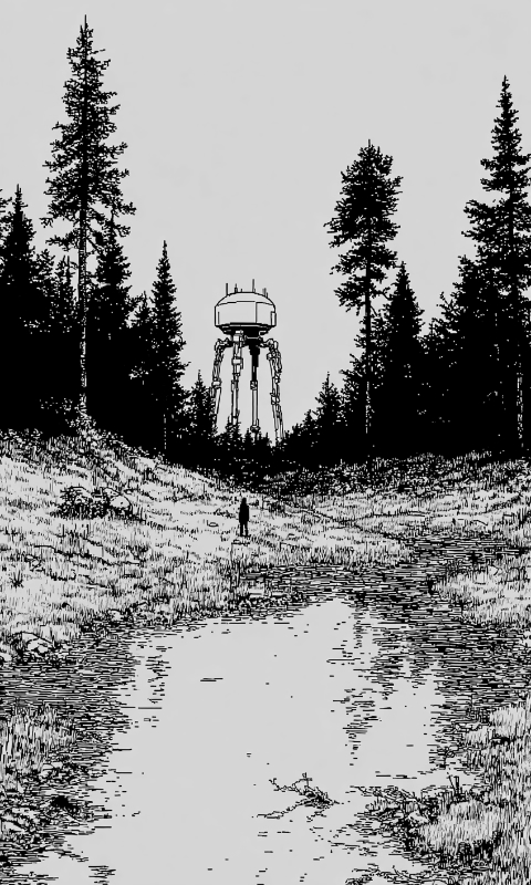 ufo? and trees