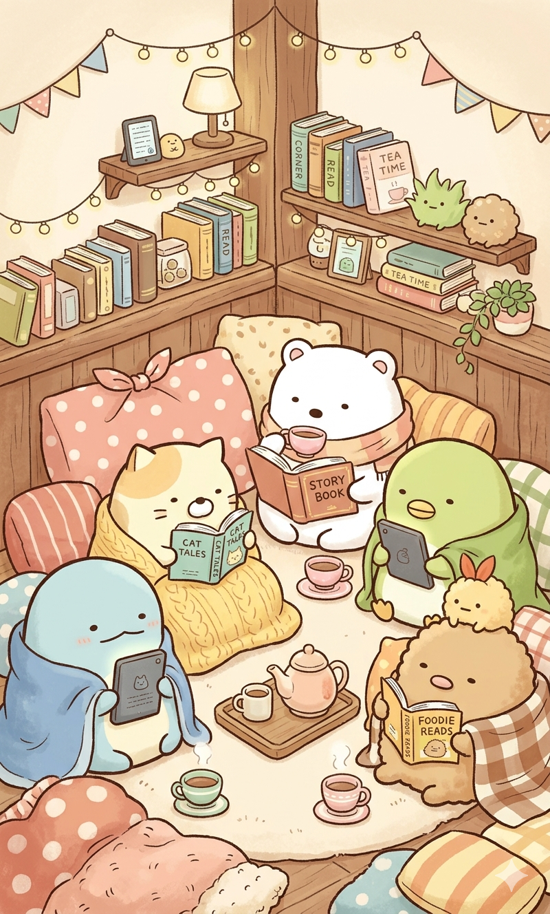 Sumikko Gurashi Read in a Cute Cosy Corner - Books & Ereader