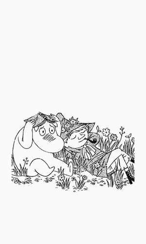 Moomin and Snufkin
