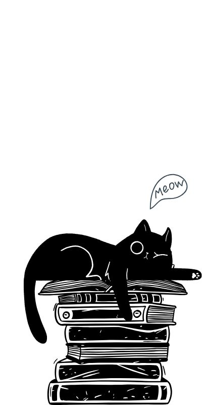 Just Meowsing Some Books