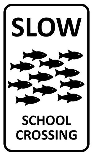 Slow--School Crossing