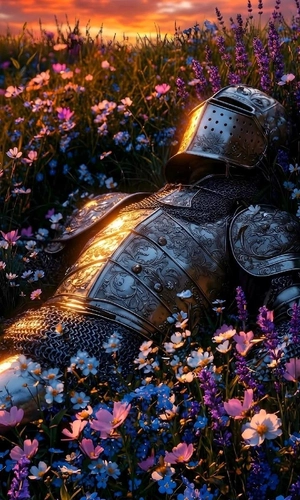 Guard in garden