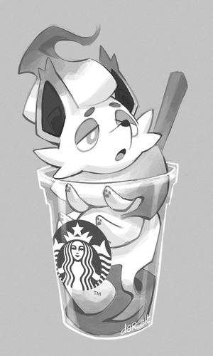 Hisuian Zorua Starbucks