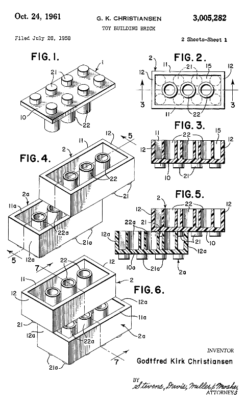 Lego Patent White
