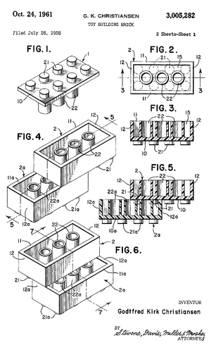 Lego Patent White