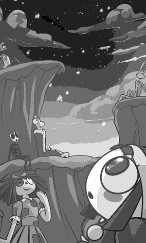 Digital Circus Night Sky