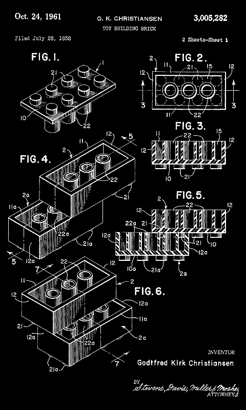 Lego Patent Black