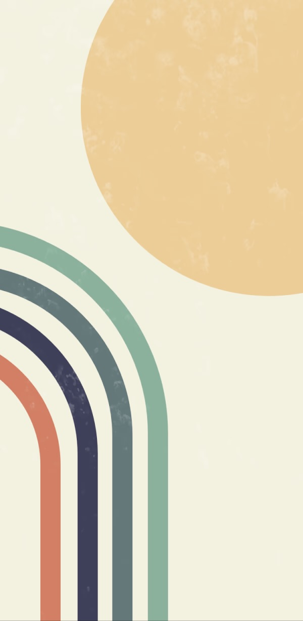 Minimal sunrise mountains