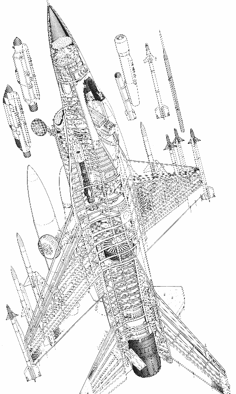 F16 Schematic wireframe