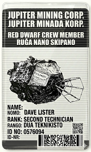 Red Dwarf ID card
