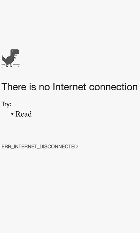 no internet connection