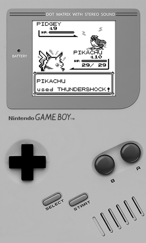 Gameboy Pokemon Battle