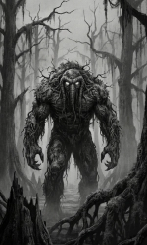 Man-Thing in the swamp