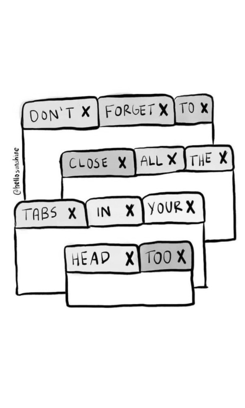 Close all the tabs