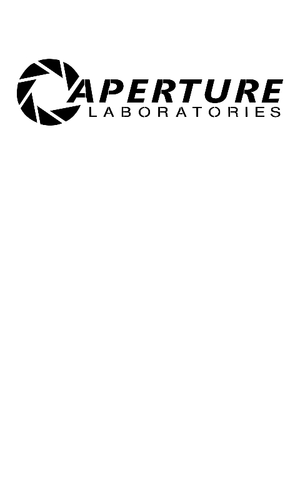 Aperture Laboratories logo top