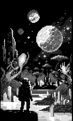 Pico 8 style Planet