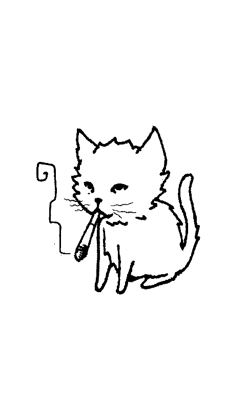 Smoking Cat (Smaller filesize)