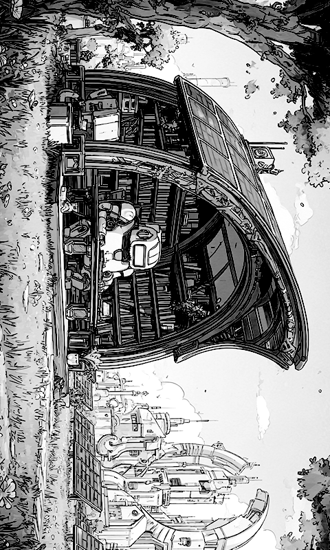 Solarpunk Library (Landscape)