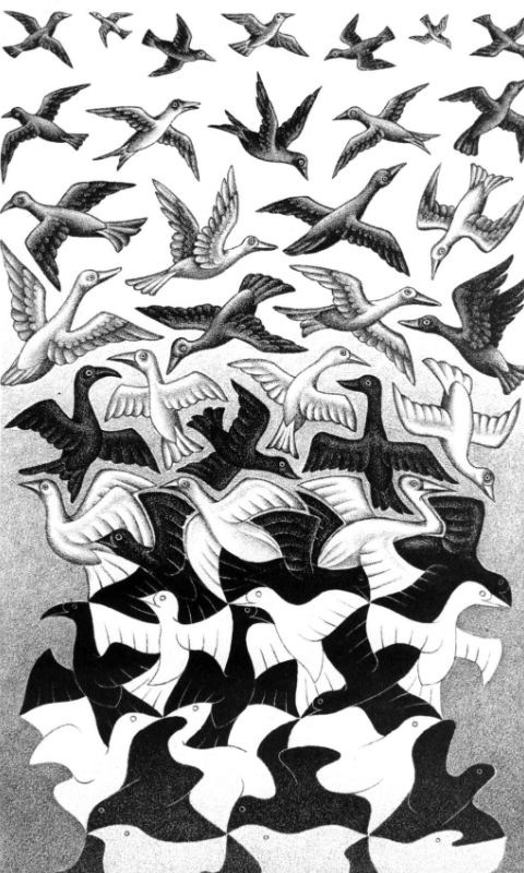 Liberation by M.C. Escher