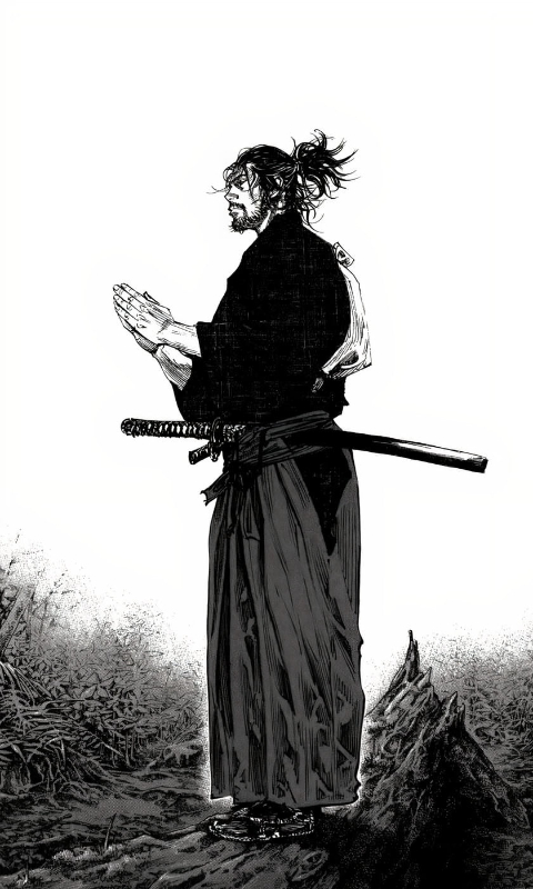 Vagabond praying wallpaper