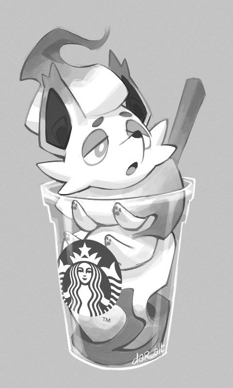 Hisuian Zorua Starbucks