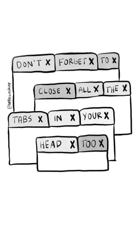 Close all the tabs
