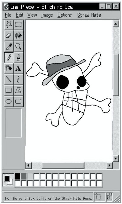 One Piece x MS Paint