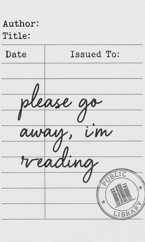 Go Away Library Card