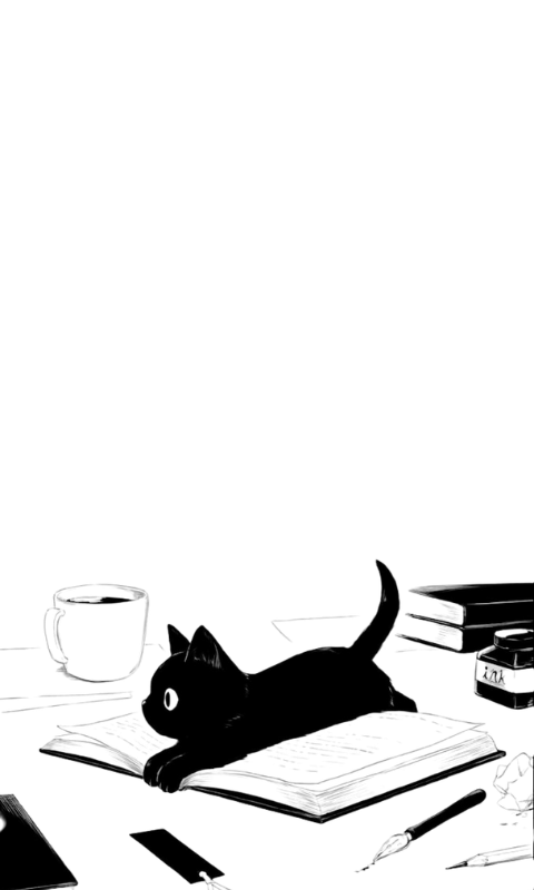 Kitten on a book