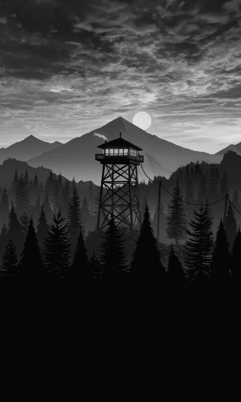 Fire Tower over Mountains
