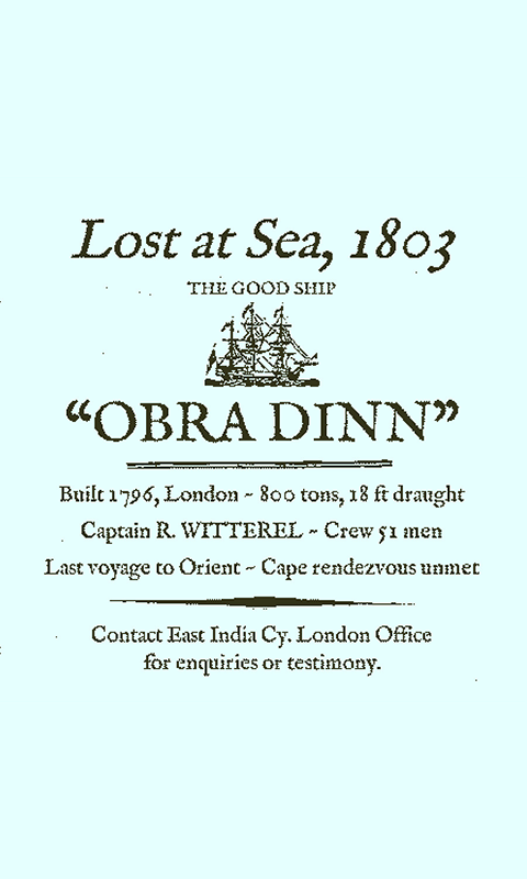 Return of the Obra Dinn